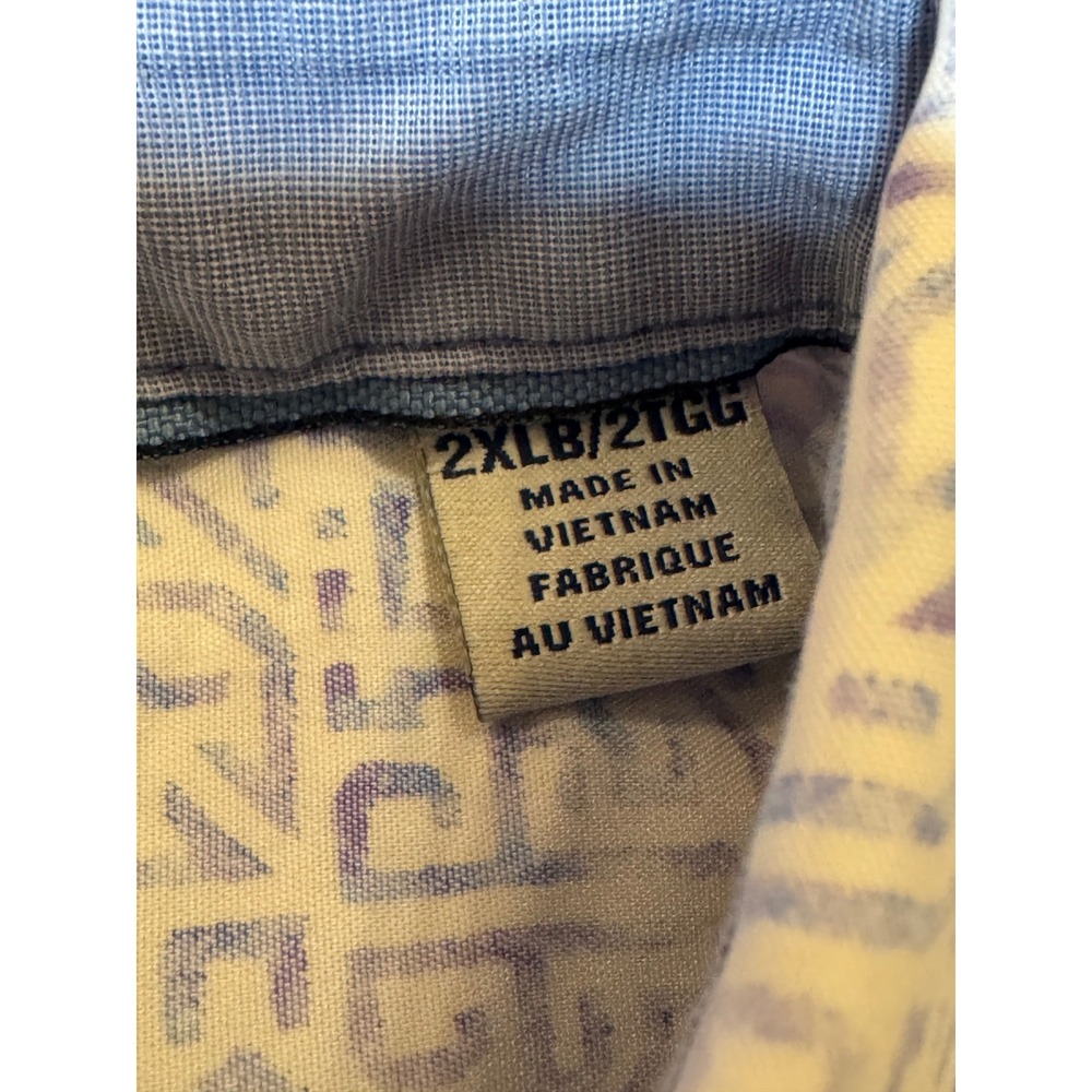 Tommy Bahama The Coconut Point Blue Geometric Print Shirt Mens 2XLB Short Sleeve - Picture 5 of 12